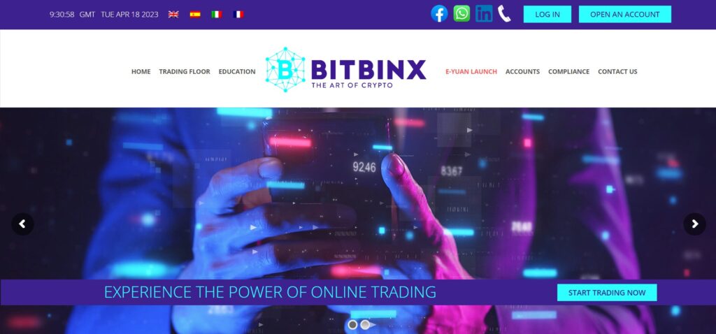 BITBINX website